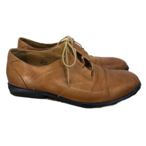 John Fluevog Mens tan Brown leather Future Tipton Laced Oxfords size 11 - Picture 2 of 7